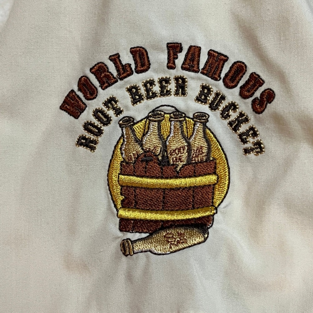 Disney Button‎ Down Mens XXL Brown Grumpys Tavern Bowling Shirt Short Sleeve - Picture 10 of 15